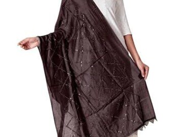 Cotton Dupatta | Elegant Sequin Ethnic Stole, Festive Wear