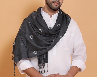 Men’s Cotton Blend Bandhani Printed Scarf | Lightweight Ethnic & Festive Wear