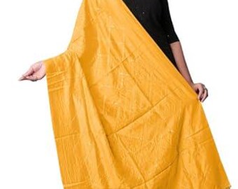 Cotton Dupatta with Box Sequin Work | Festive Ethnic Stole