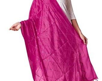 Cotton Dupatta | Ethnic Sequin Stole, Festive Wear