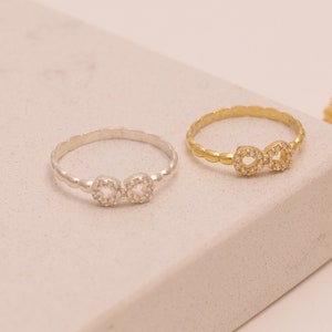 Sterling Silver Infinity Ring: CZ Stone, Eternal Love
