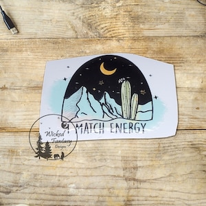 UVDTF-sticker I Match Energy Night Time Western Desert 1 st
