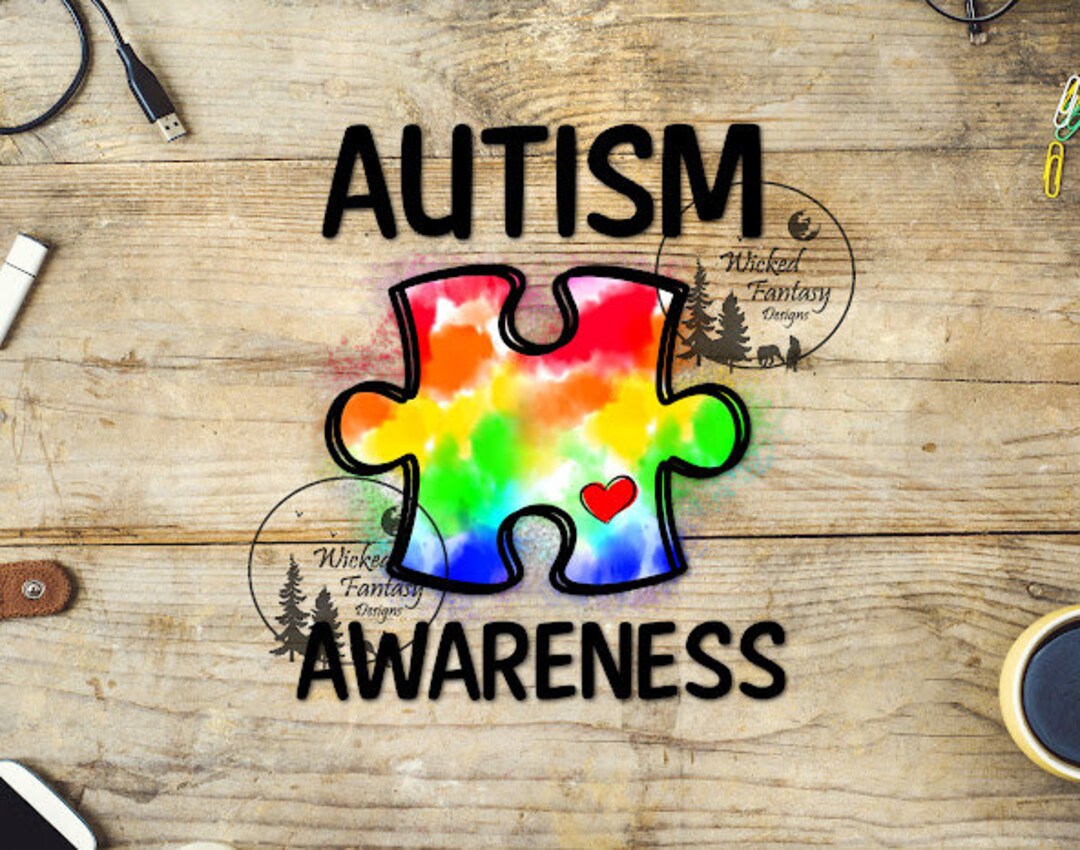 UVDTF Decal Autism Awareness Rainbow Puzzle Piece - Etsy
