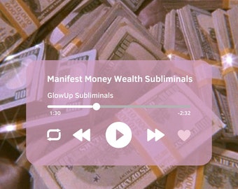Manifest Money Wealth Subliminal - 8 Hours - Pink Noise