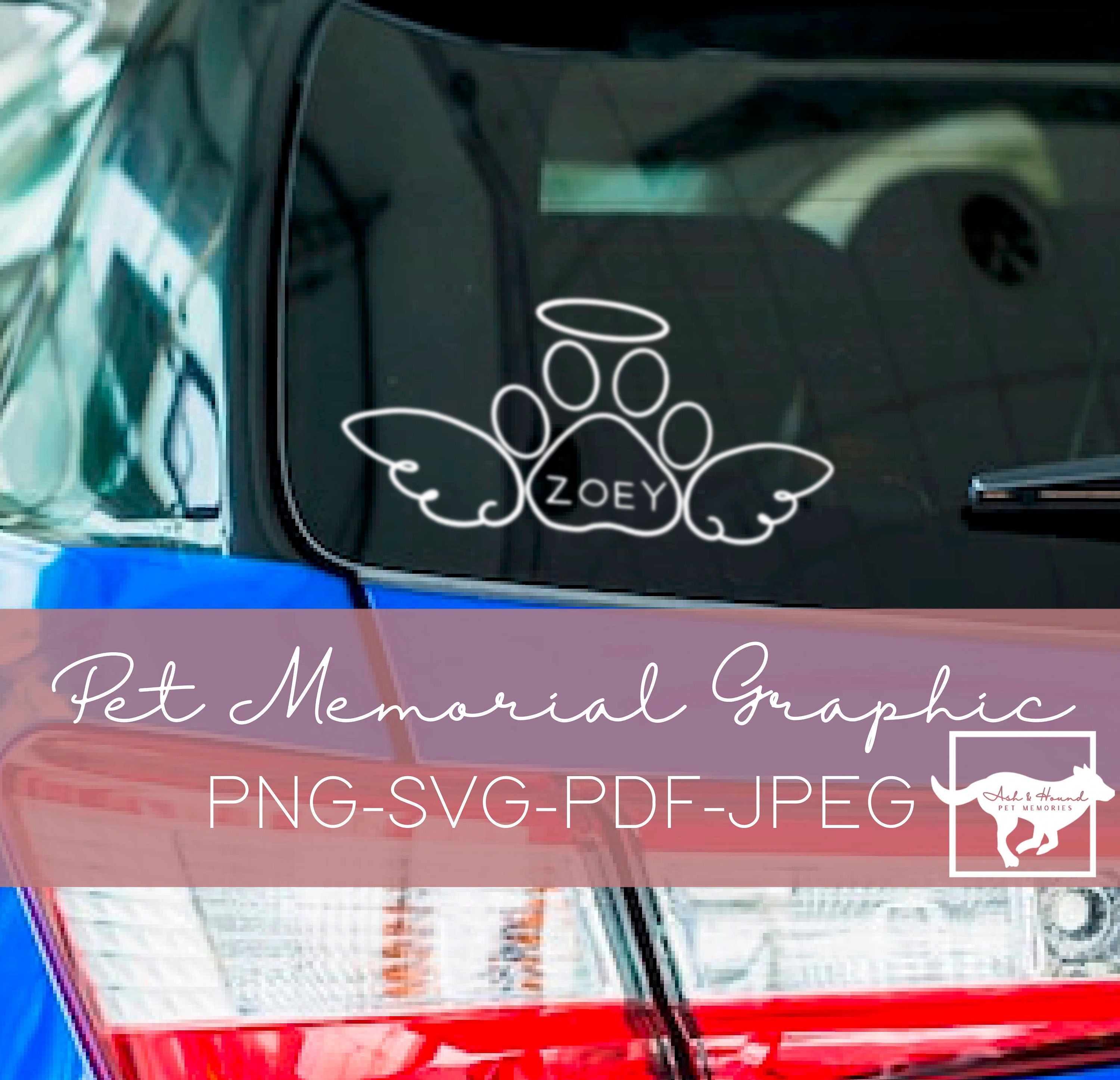 Editable Pet Memorial PNG Template Custom Pet Memorial PNG Etsy