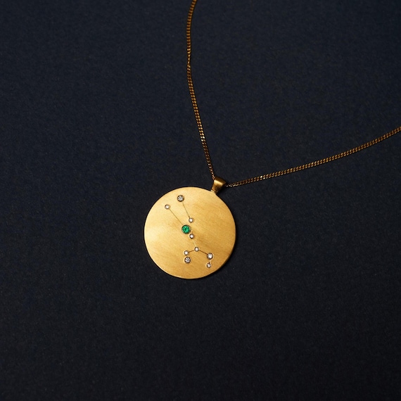 Taurus Necklace, Zodiac Constellation Necklace, Astrology Gift for