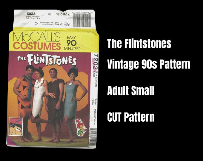 Mccall’s 7202, Vintage 90s Costume Sewing Pattern, Unisex Adult Small ...