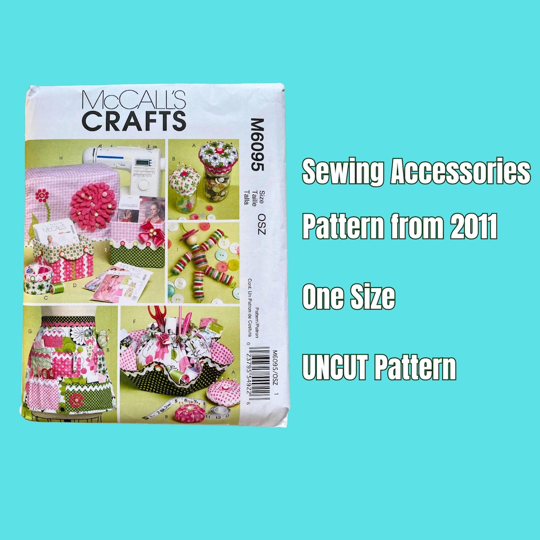 Mccall’s M6095, 2010s Sewing Pattern, Sewing Machine Cover, Apron ...
