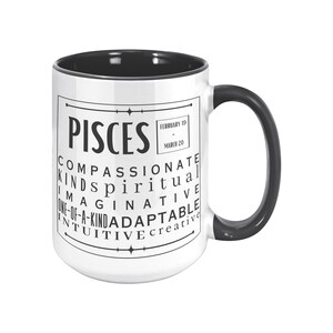 Pisces  Zodiac Mug, Astrology Mug, Zodiac Gift, Pisces  Birthday Gift, Pisces  Mug, Personalized Mug, Pisces  Affirmation Mug, Zodiac Gifts