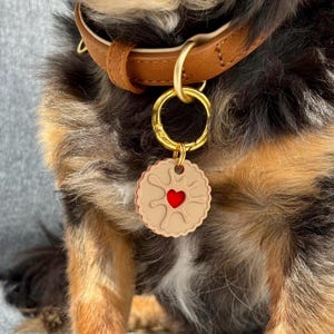 Jammie Biscuit - Médaille pour chien imprimée en 3D, personnalisé, durable, personnalisé, porte-clés, cadeau, fruit, été, mignon, porte-clés