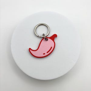 Chilli Pepper - Personalised 3D Printed Dog Tag, custom, sustainable, customized, gift, keyring