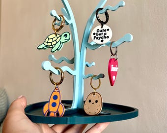 Albero di targhette per cani stampato in 3D: organizzatore di identificazione per animali domestici in bioplastica