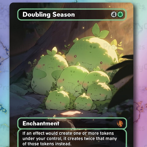 Mtg Proxy Doubling Season - Etsy