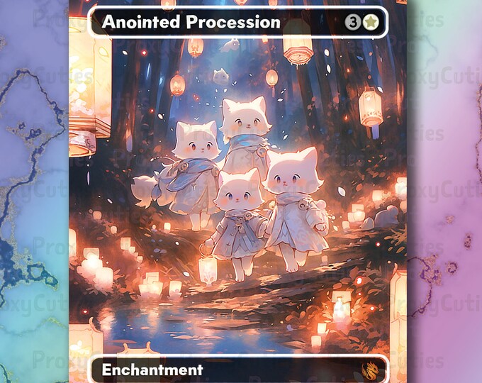 Anointed Procession Proxy Card Kitten Edition Etsy