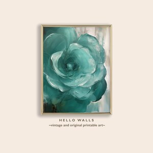 PRINTABLE Floral Art Abstract Flower Original Painting Abstract Wall Art Flowers Print Living Room Wall Decor Landscape Art DIGITAL DOWNLOAD