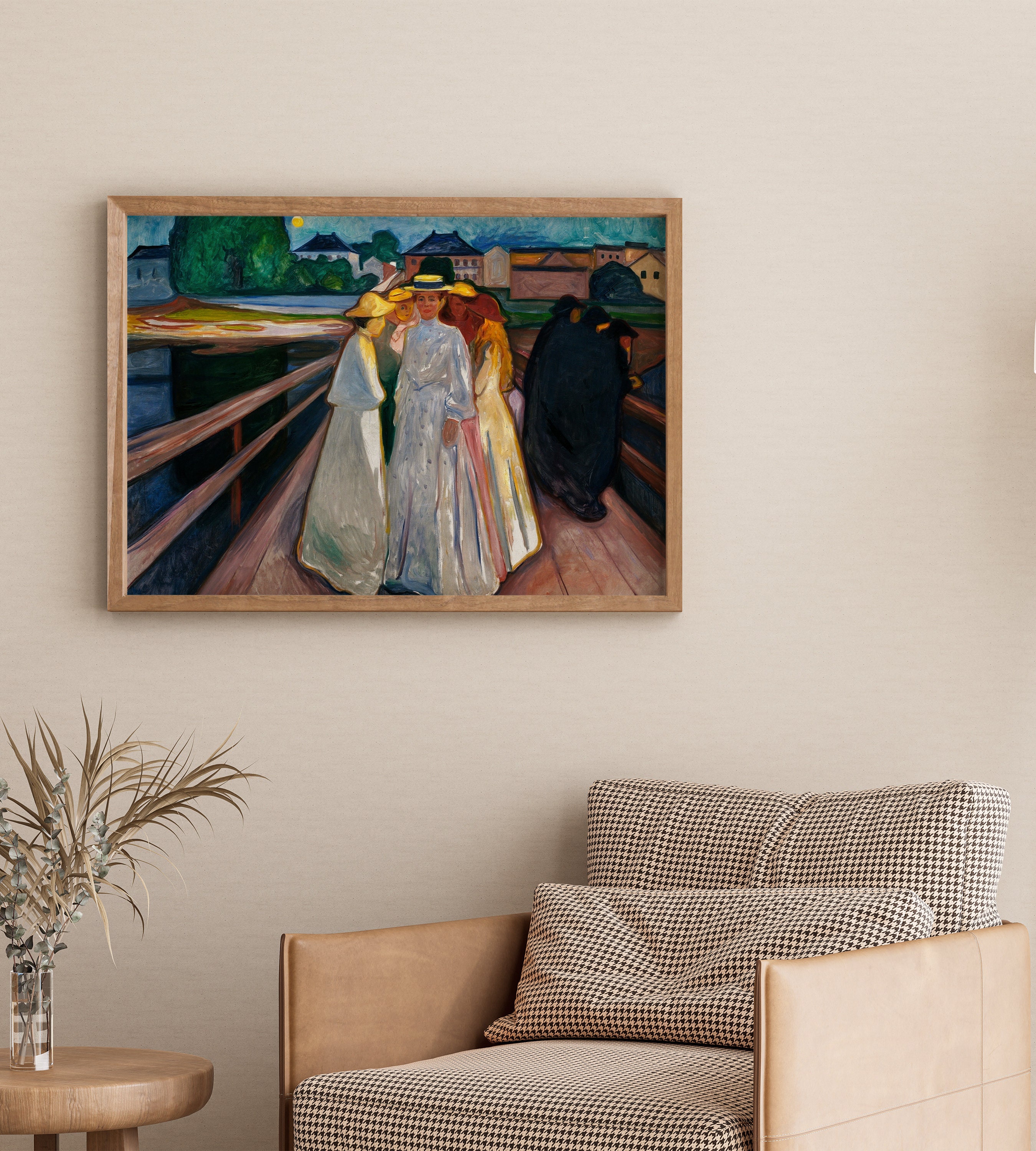 PRINTABLE Art Nouveau Oil Painting Edvard Munch Victorian - Etsy