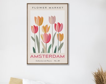 Flower Market Print Amsterdam Flower Market Poster Kids Room Wall Art Nursery Wall Decor Amsterdam Flower Poster PRINTABLE DIGITAL DOWNLOAD