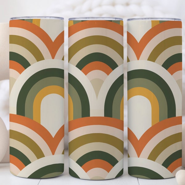 Retro Tumbler Wrap 20oz Skinny Tumbler Wrap PNG Retro Mod Tumbler Design Straight Tumbler Sublimation Seamless Tumbler Wrap DIGITAL DOWNLOAD