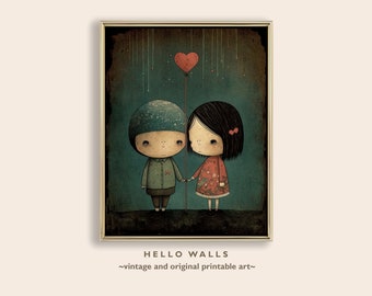 Kawaii Art Print Kawaii Goth Zimmer Dekor Teen Mädchen Zimmer Dekor Kawaii Kinder Zimmer Dekor Goth Kawaii niedlich Wand Dekor DRUCKBARE DIGITAL DOWNLOAD