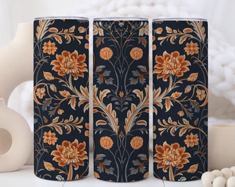 Floral Tumbler Wrap 20oz Skinny Tumbler Wrap PNG Floral Tumbler Design Straight Tumbler Sublimation Seamless Tumbler Wrap DIGITAL DOWNLOAD