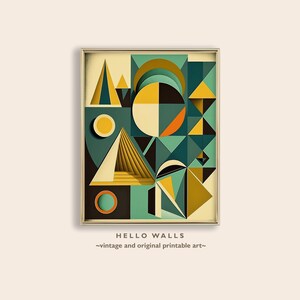 Mid Century Wall Art Abstract Print Geometric Art Original Mid Century Abstract Wall Decor Mid Century Wall Art PRINTABLE DIGITAL DOWNLOAD
