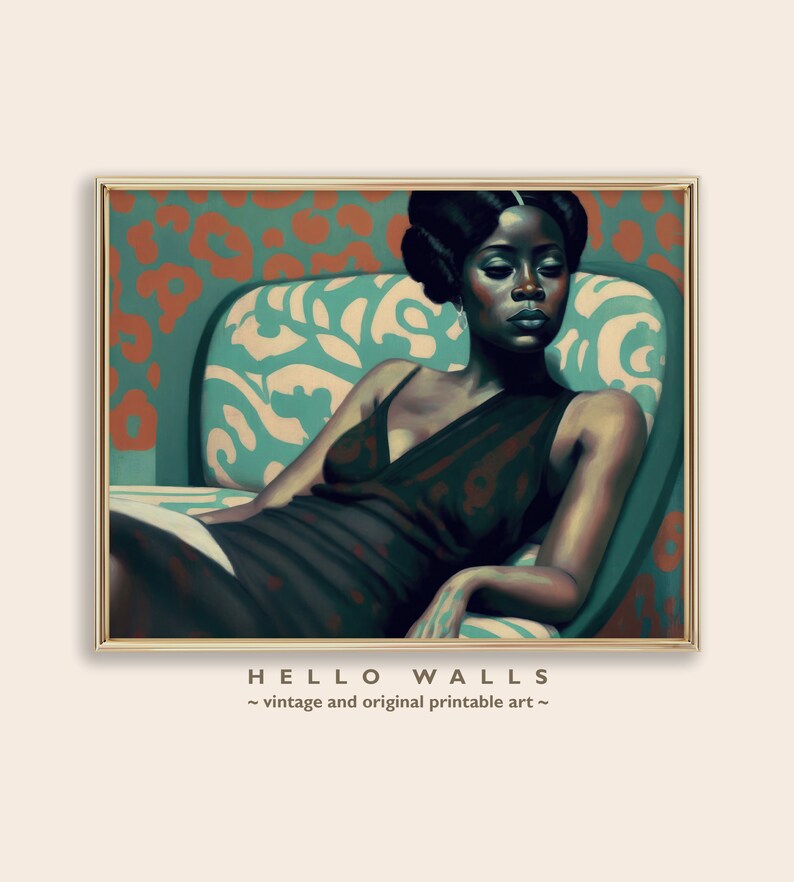 Print at Home Art Deco Gallery Wall Art SET of 5 1920s Women Etsy