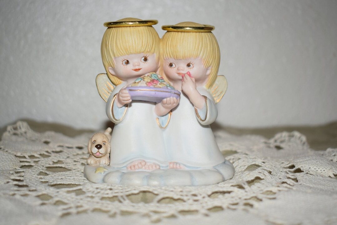 Vintage precious Moments Friends Angel Figurine Etsy