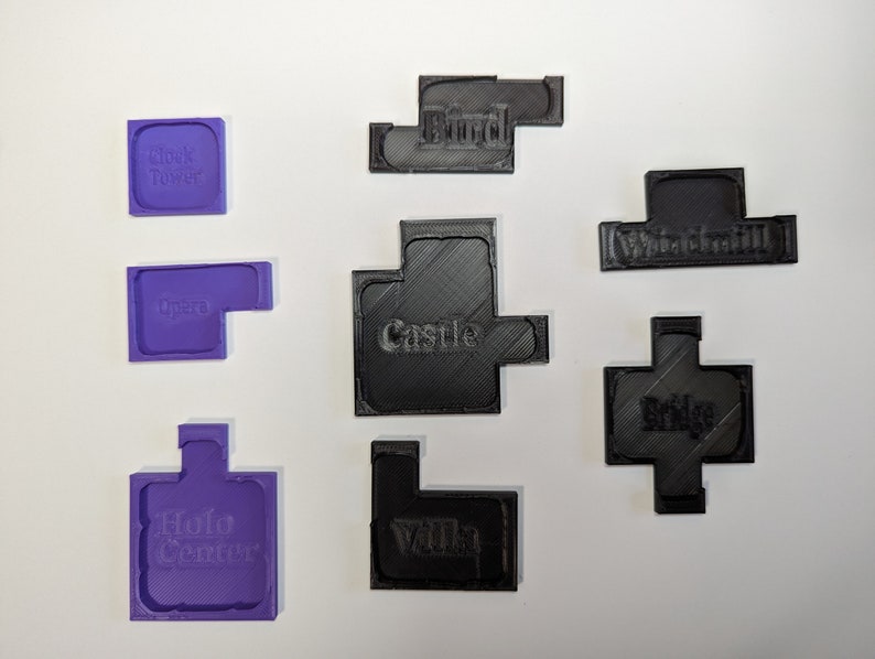 Tapestry Board Game Snap on Bases for Landmarks Etsy