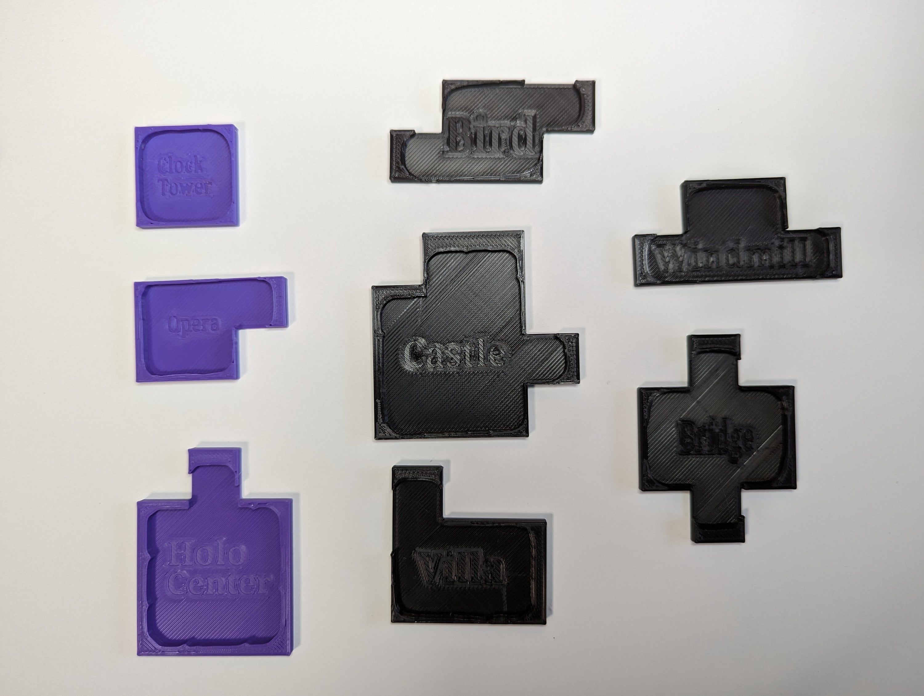 Tapestry Board Game Snap on Bases for Landmarks Etsy