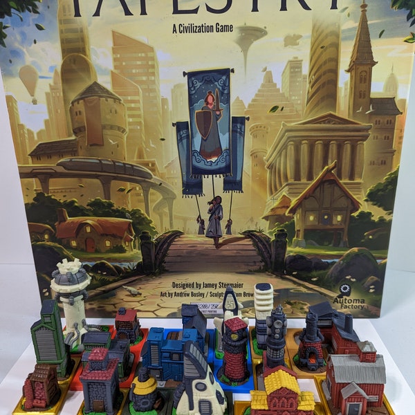 Tapestry Board Game - Snap On Bases for Landmarks