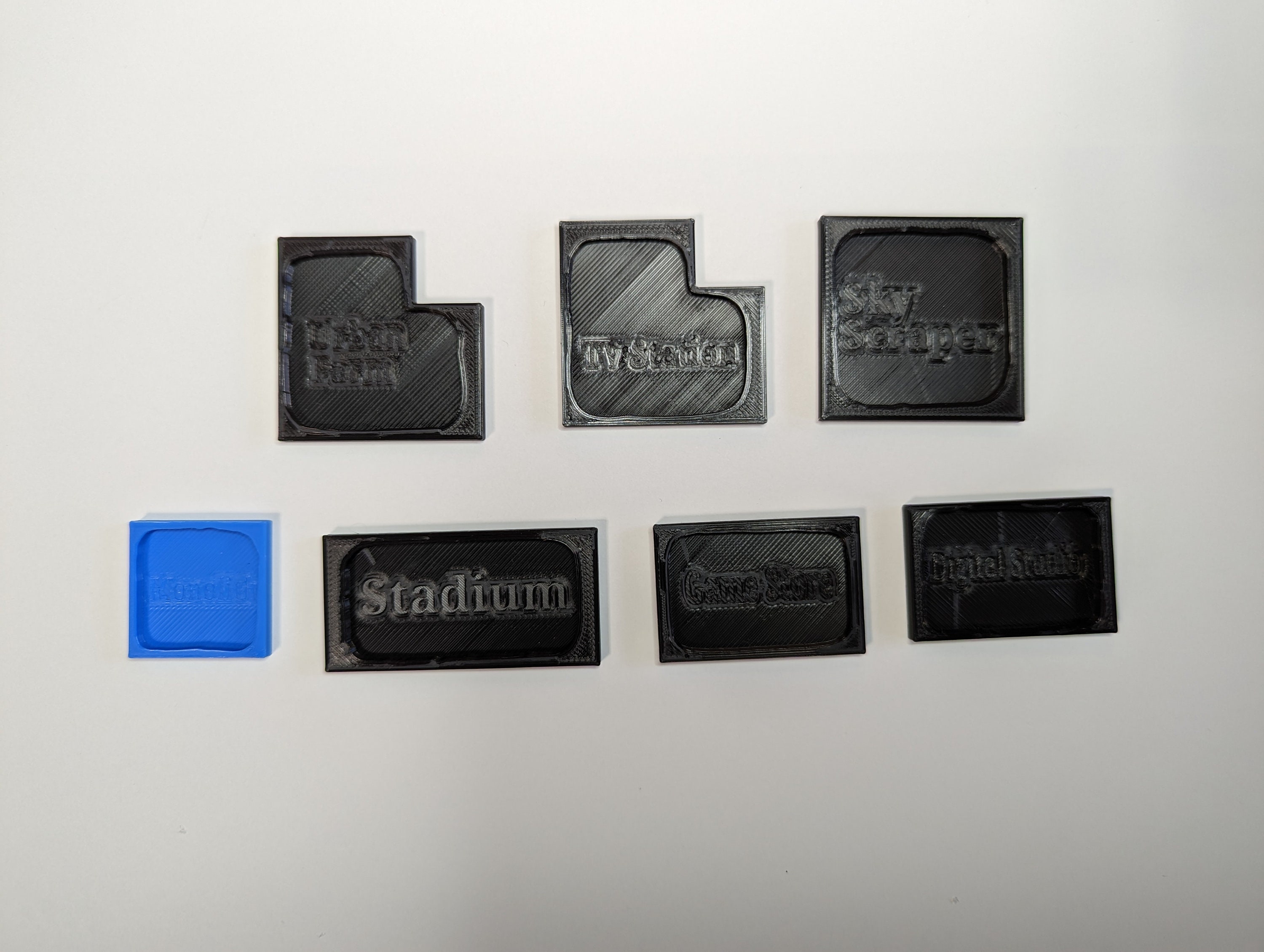 Tapestry Board Game Snap on Bases for Landmarks Etsy