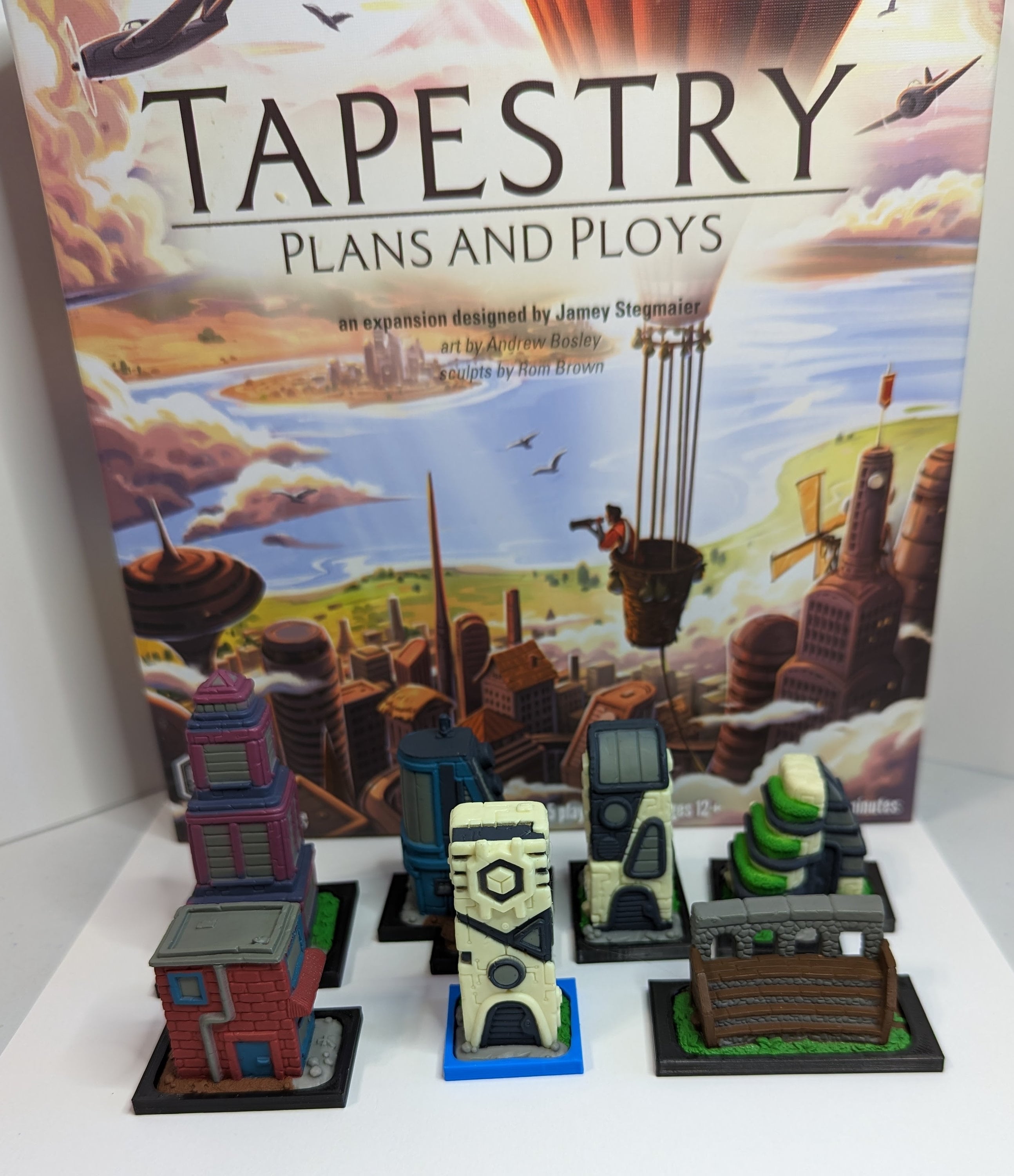 Tapestry Board Game Snap on Bases for Landmarks Etsy