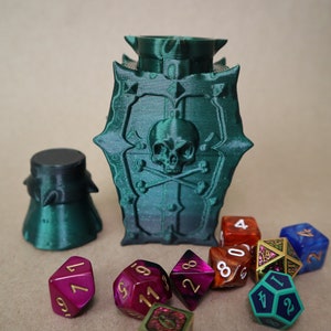 Potion of Poison Dice Container, D&D Accessory, Dice Goblin Approved! Large or Small, Apothecary Vial, Great for Rogues or gift a DnD player