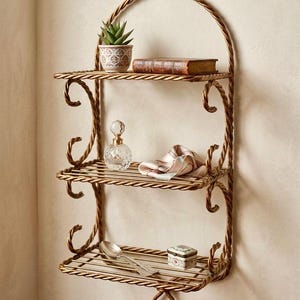 Hollywood Regency 3 Tier Shelf - Etsy