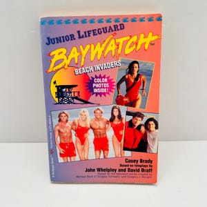 Baywatch Junior Lifeguard Book: Beach Invaders, 1995 First Edition