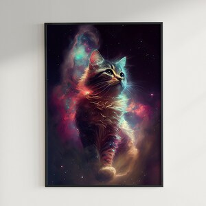 Cat in the Cosmos | Digital Artwork | Digital Print