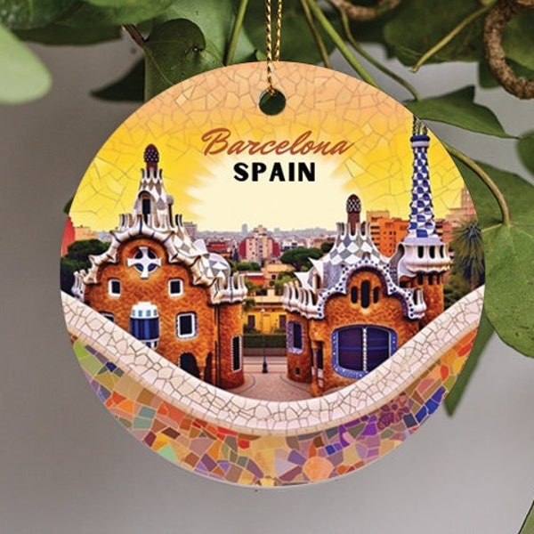 Adorno de Barcelona España, Adorno de viaje Casa Batlló, Adorno de regalo de Navidad
