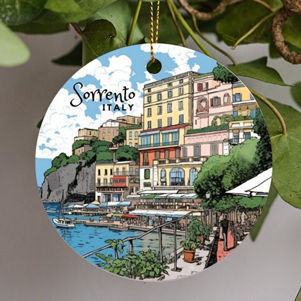 Sorrento Italy, Christmas Ornament, Sorrento Gift, Sorrento Souvenir, Sorrento Travel, Travel Friendship Gift