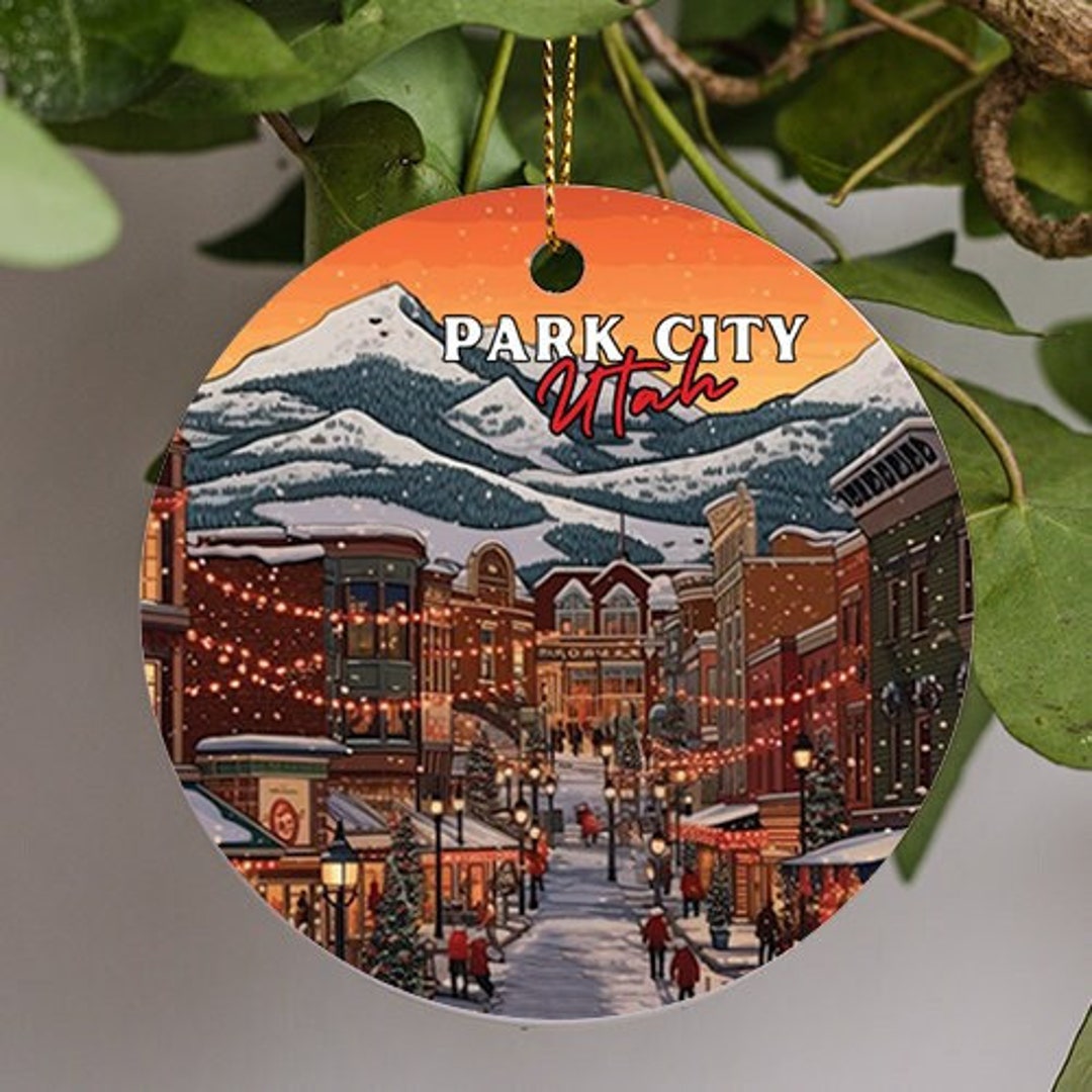 Park City Utah Christmas, Winter Wonderland Christmas Art, Holiday