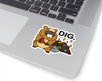 Pegatina "Bidoof usa la excavación"