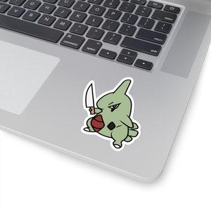 Larvitar! With a Knife!