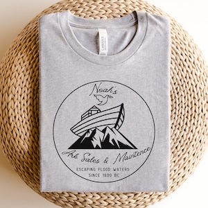Noah's Ark shirt, Noah's Ark Sales and Maintenance shirt, Men's religious tshirt, Religious unisex shirt, Gifts for men, Funny Religious tee