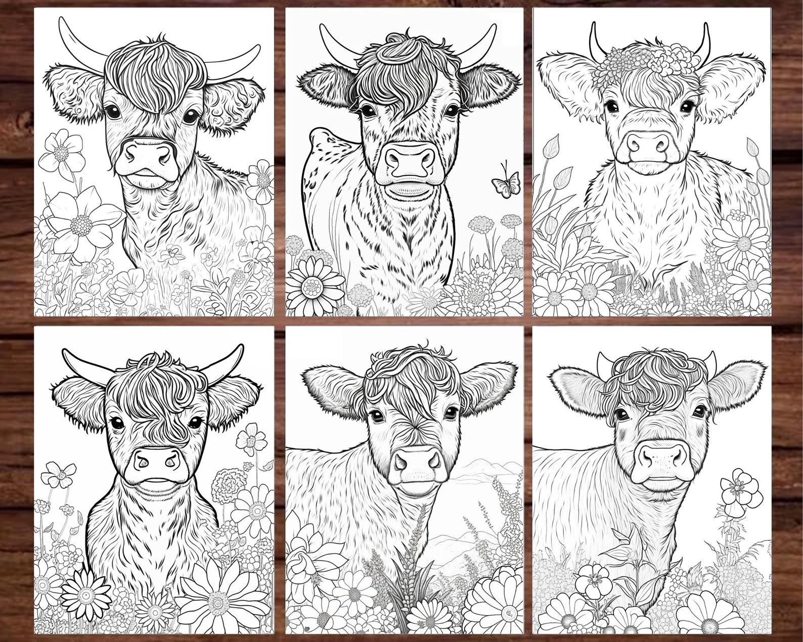 10 Adorable Cow Coloring Pages Printable for Adults: Unwind with Bovine Beauties