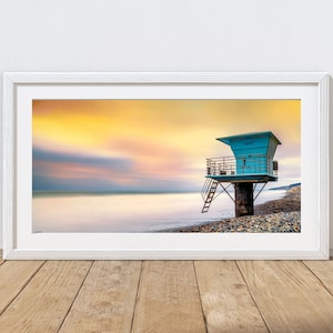 Lifeguard Tower Torrey Pines San Diego, Beach Print, Beach Printable Art Instant Download, Digital Downloadable Art Print Printable Wall Art