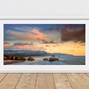 Cannon Beach Photography Print, Oregon Coast Wall Art,  Haystack Rock, Pacific Northwest, Beach Printable Wall Art, Digital Download
