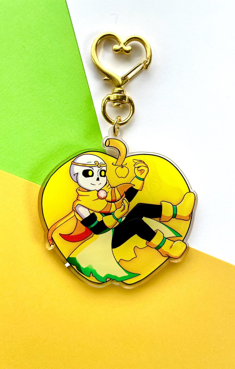 Undertale Ink Keychain Sans Undertale AU Double Sided Acrylic Heart Keychain Set 2 - Etsy
