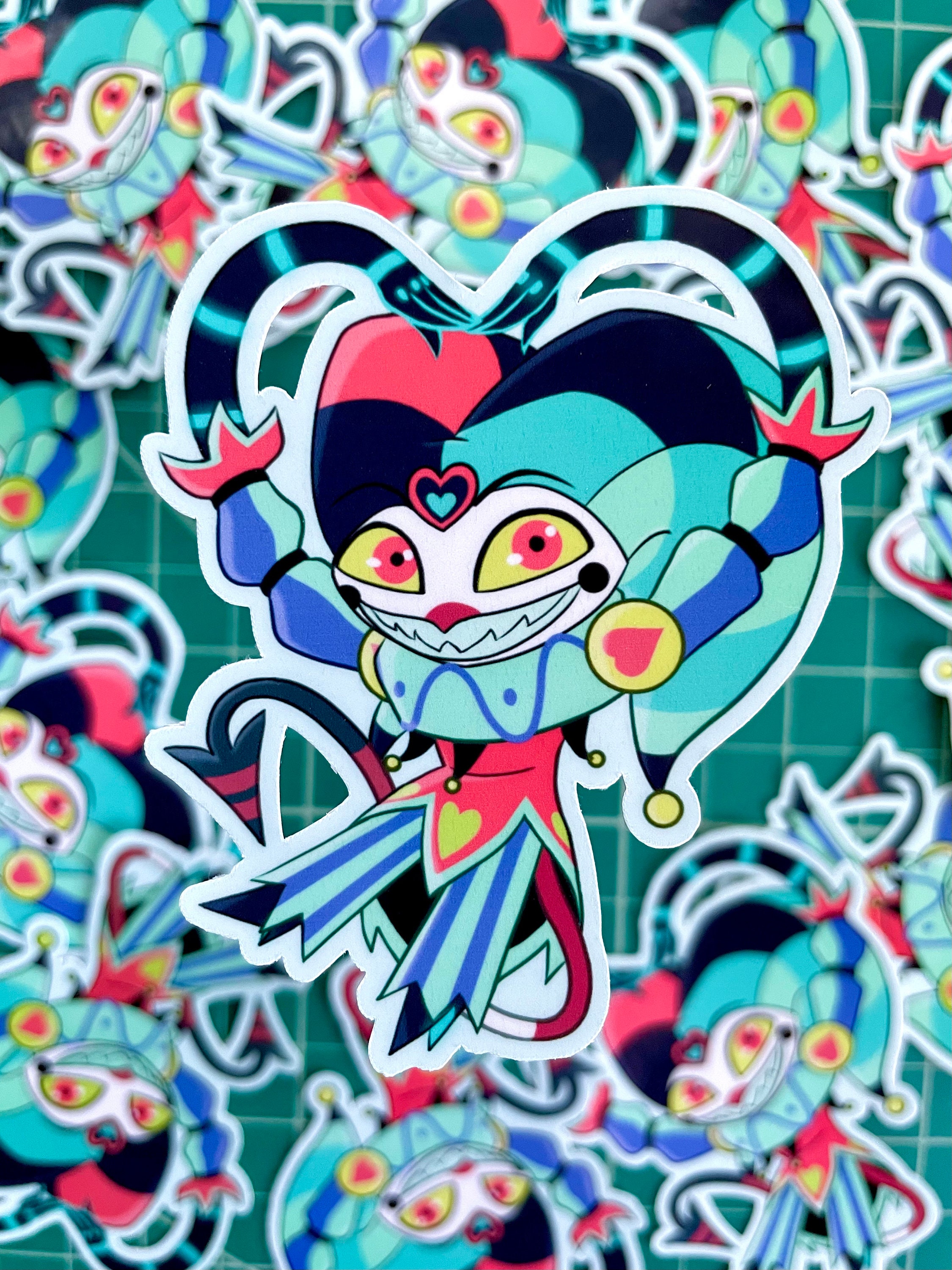 Helluva Boss Fizzarolli Asmodeus Chibi Vinyl Sticker - Etsy