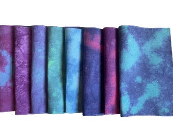Hand Dyed Aida Cloth: 14 Count Cross Stitch Fabric, Colorfast Cotton