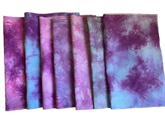 Hand Dyed Aida Cloth: 18 Count Cross Stitch Fabric, Colorfast Cotton
