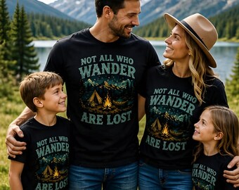 Vintage Camping T-Shirt Design, Forest Tent Adventure Graphic (Sublimation File)
